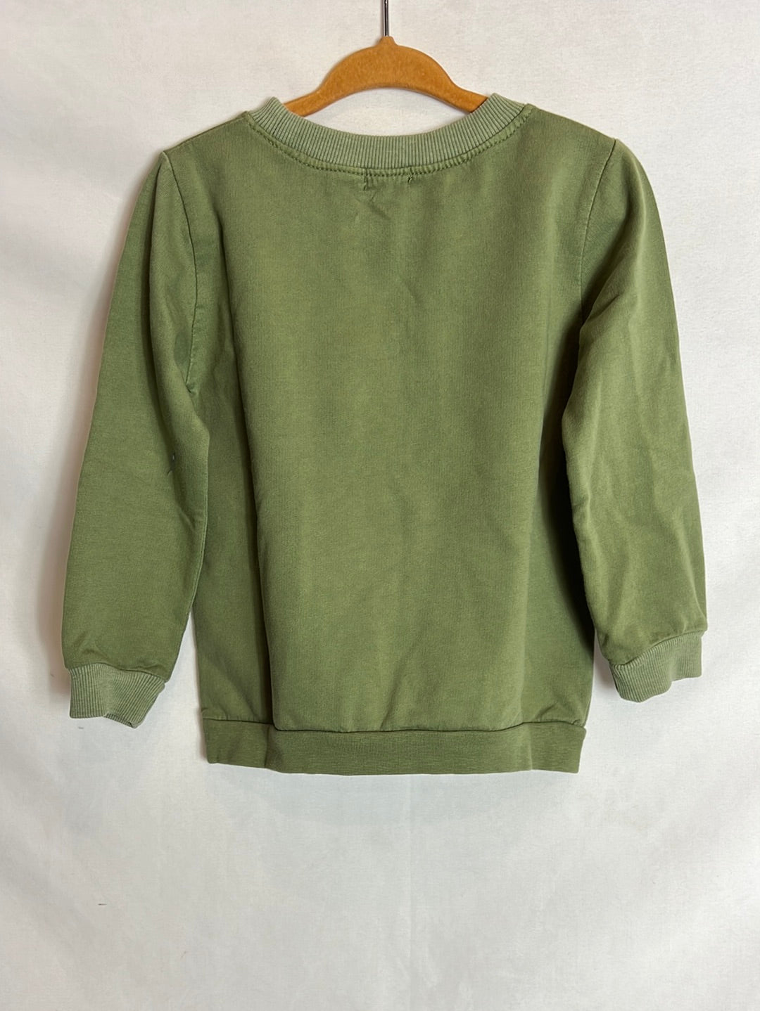 ANCAR. Green hunting sweatshirt with animal design