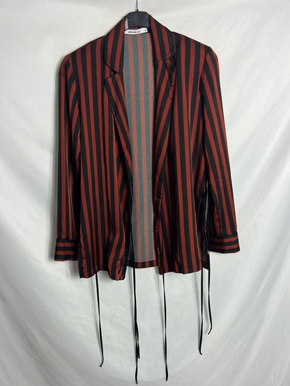 SOPHIE&amp;LUCIE. Striped satin total look. Size 36