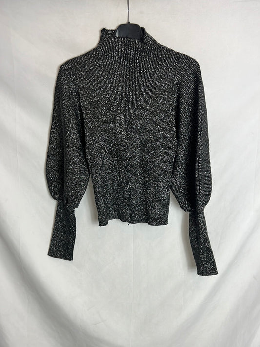 NEW COLLECTION. Jersey hilos plateados  TU(s/m)