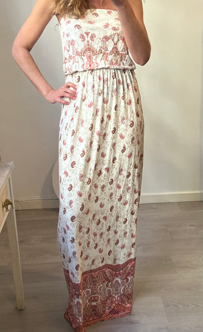 MANGO. Long strapless dress Ts