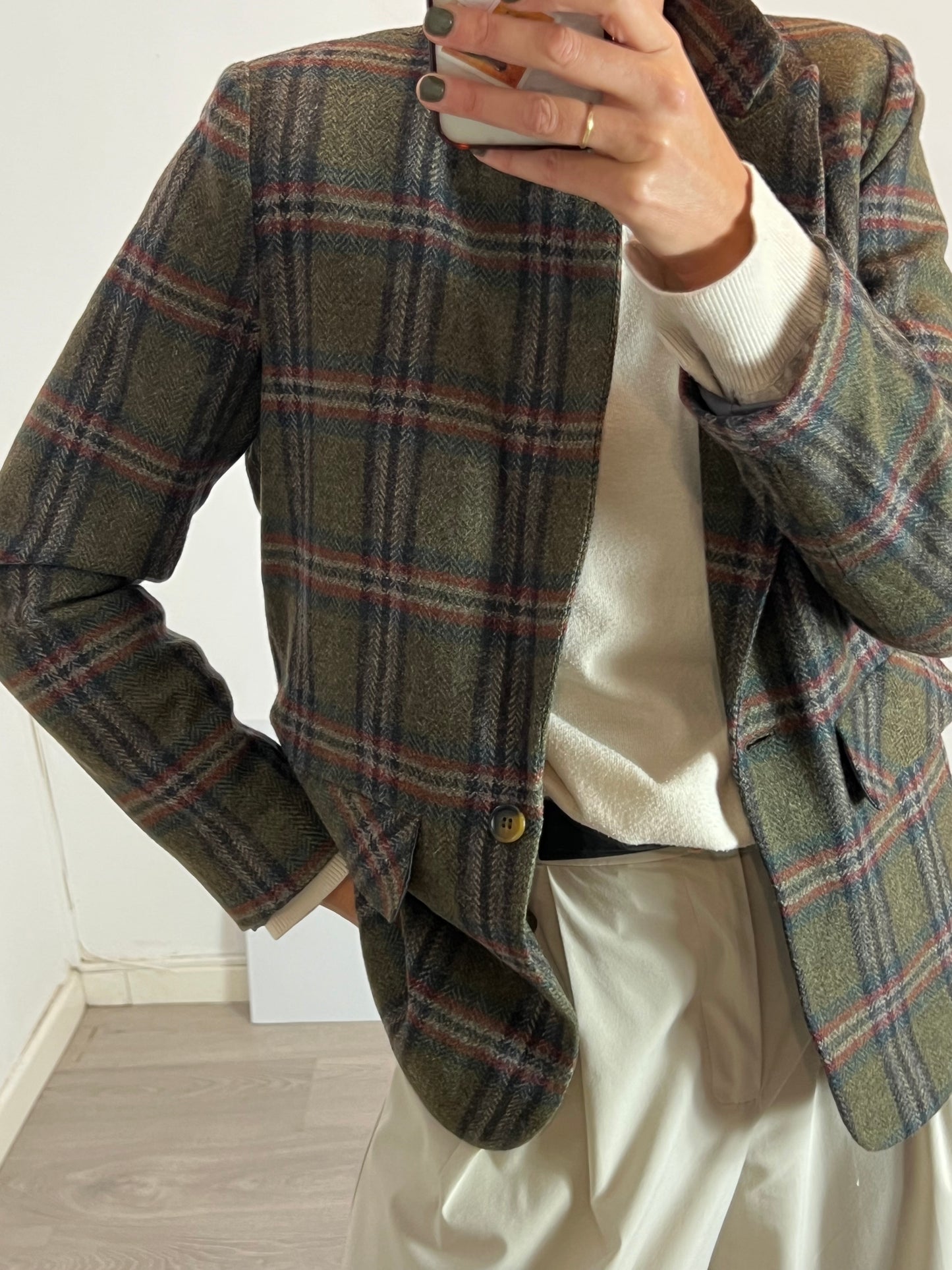 TRIANA BY C. Blazer lana cuadros. T L