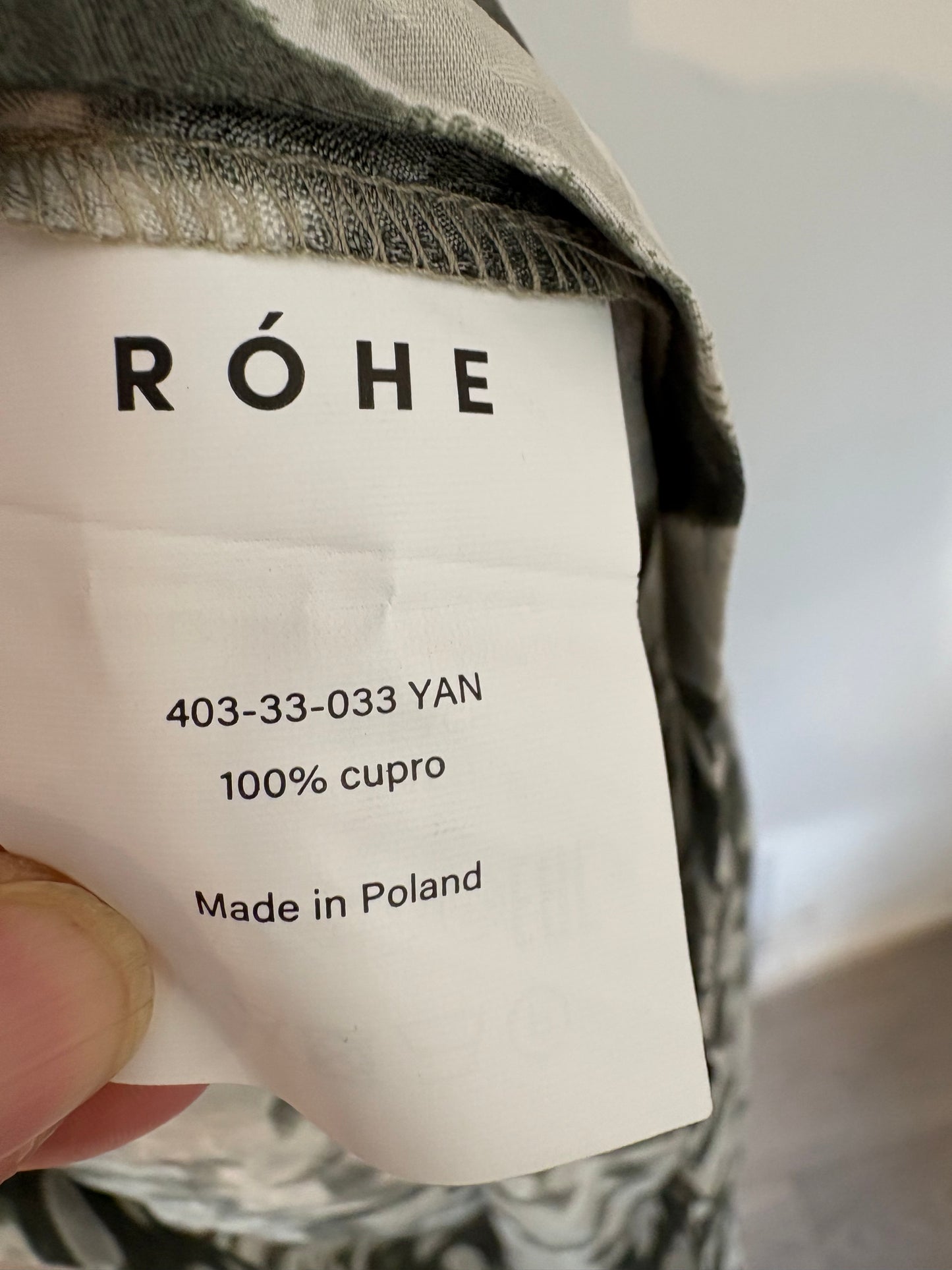 ROHÉ. Vestido estampado verde TU(S)