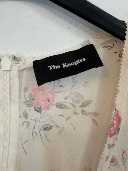 THE KOOPLES. Vestido corto seda flores. T S
