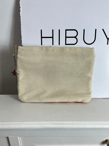 OTRAS. Bolso tela estampado geométrico