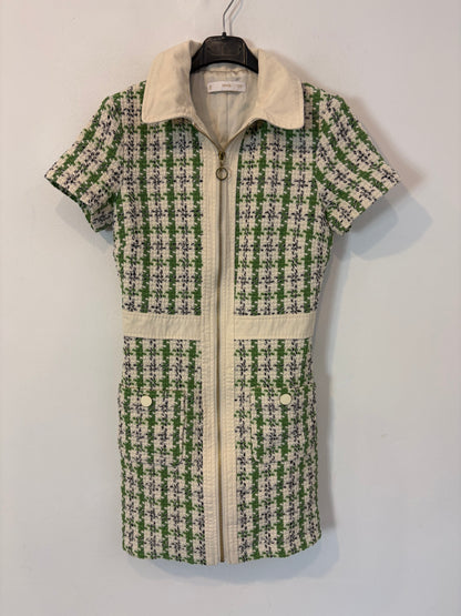 MANGO. Vestido tweed cremallera