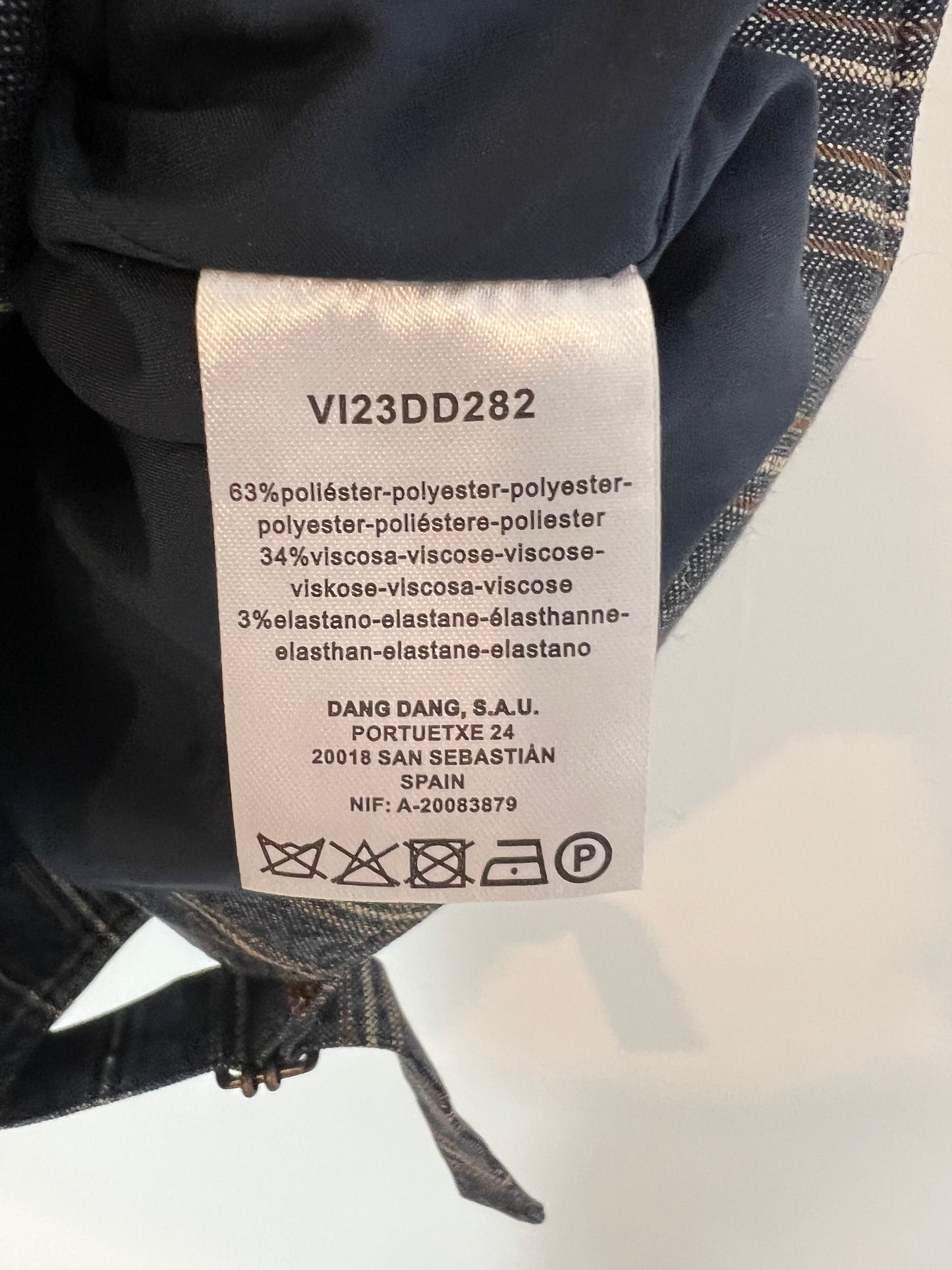 INDI&COLD. Chaleco de rayas azules T.m