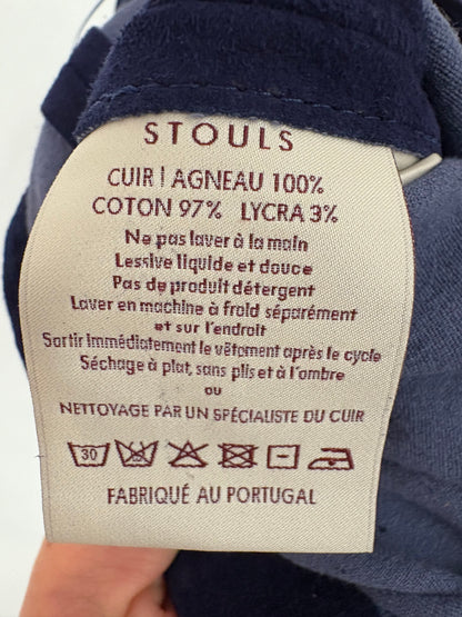 STOULS. Leggins piel vuelta azul. T S