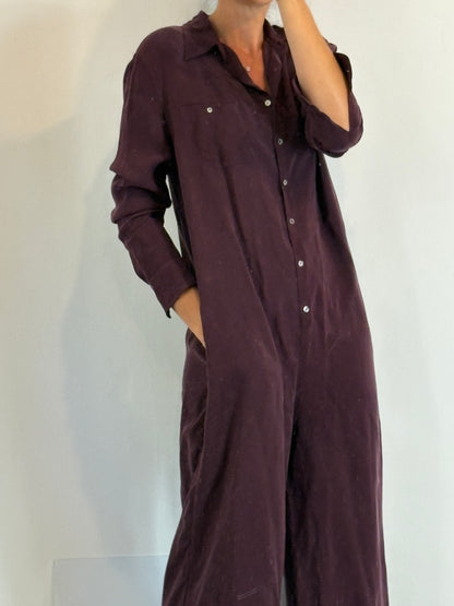 TCN. Bordeaux fluid jumpsuit Tl