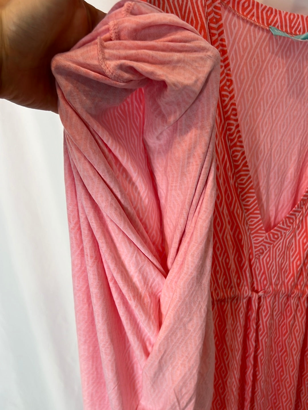 MELISSA ODABASH. Short pink kaftan dress. YOUR