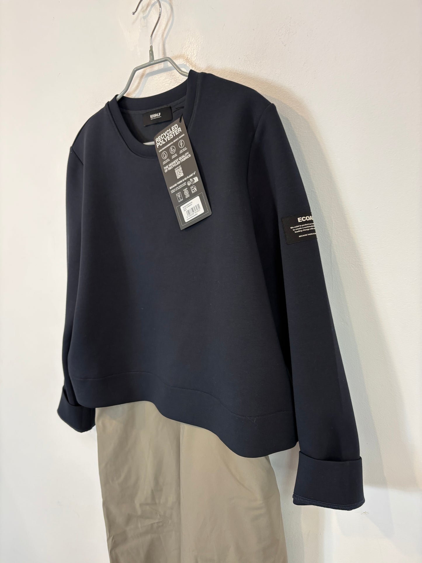 ECOALF. Vestido bicolor doble textura