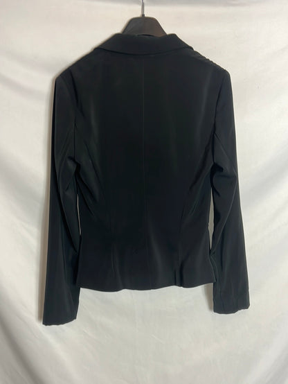 SISLEY. Blazer negra ajustada. T M