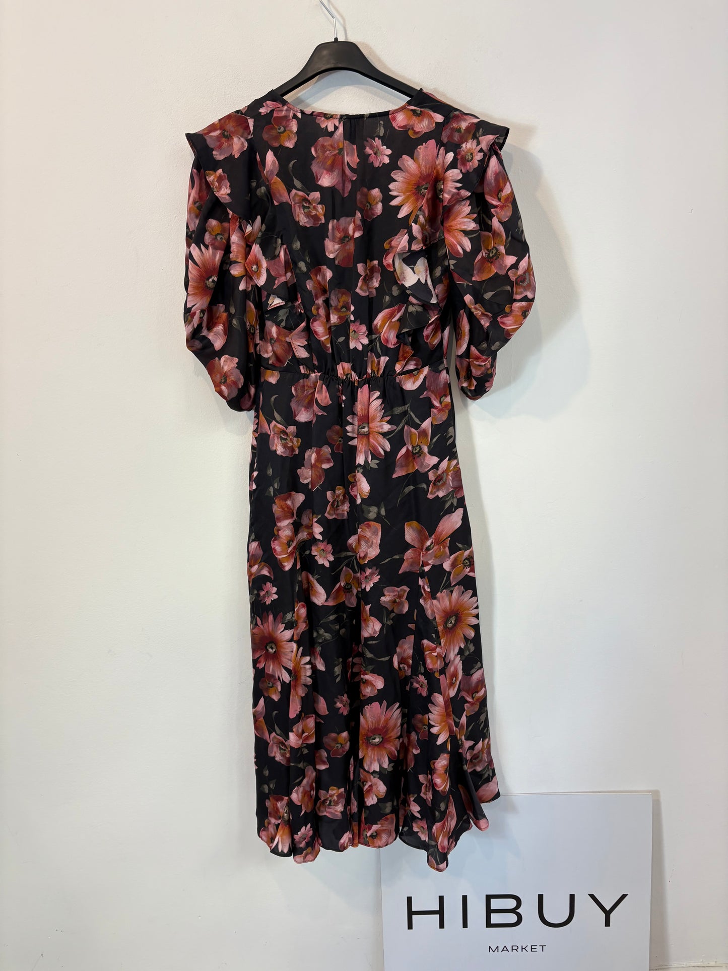 THE KOOPLES. Vestido largo flores con seda