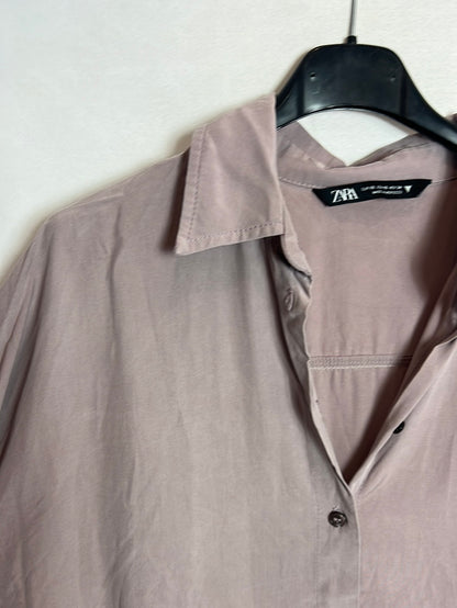 ZARA. Flowy mauve blouse. Size XS