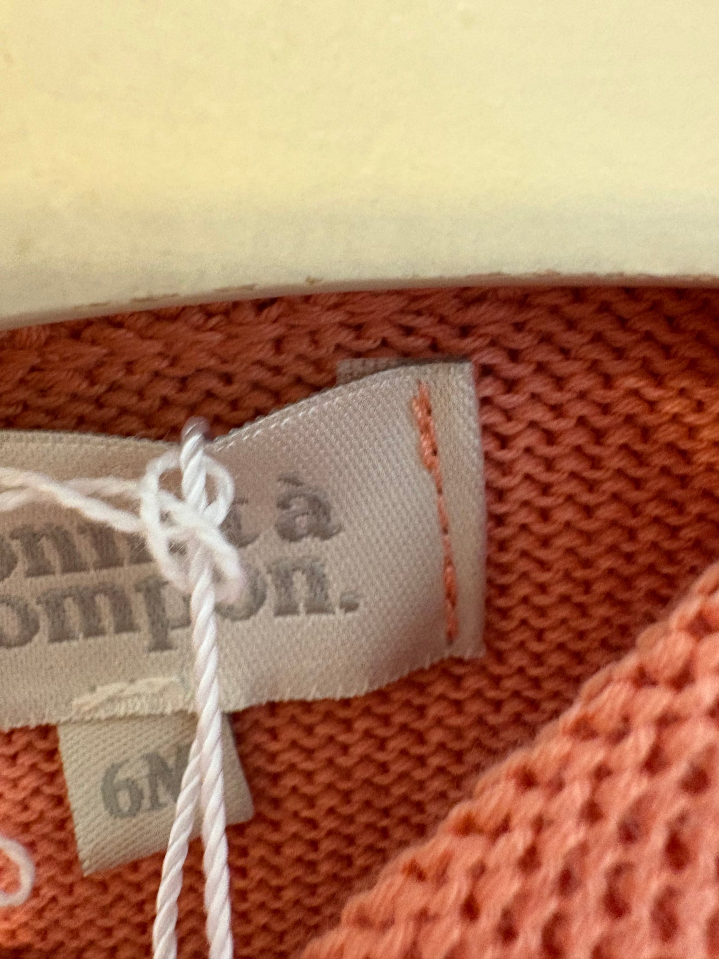 BONNET & POMPON. Rebeca salmón algodón