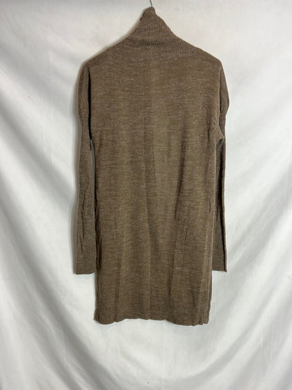 OTHER. Heathered brown cardigan with sleeve detail. Size S/M