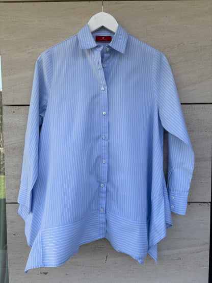 LION OF PORCHES. Camisa rayas volante