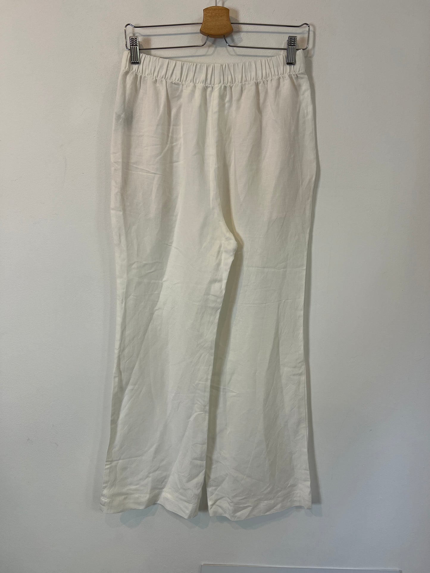 OYSHO. Pantalón lino blanco  T.s
