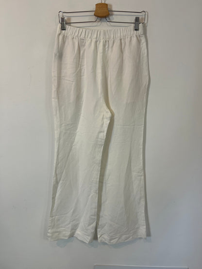 OYSHO. Pantalón lino blanco  T.s