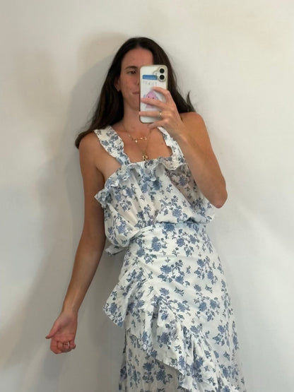 LOVELY PEPA. Conjunto top y falda estampado