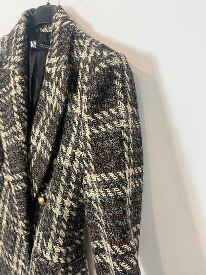 ZARA. Blazer tweed pata de gallo. T S