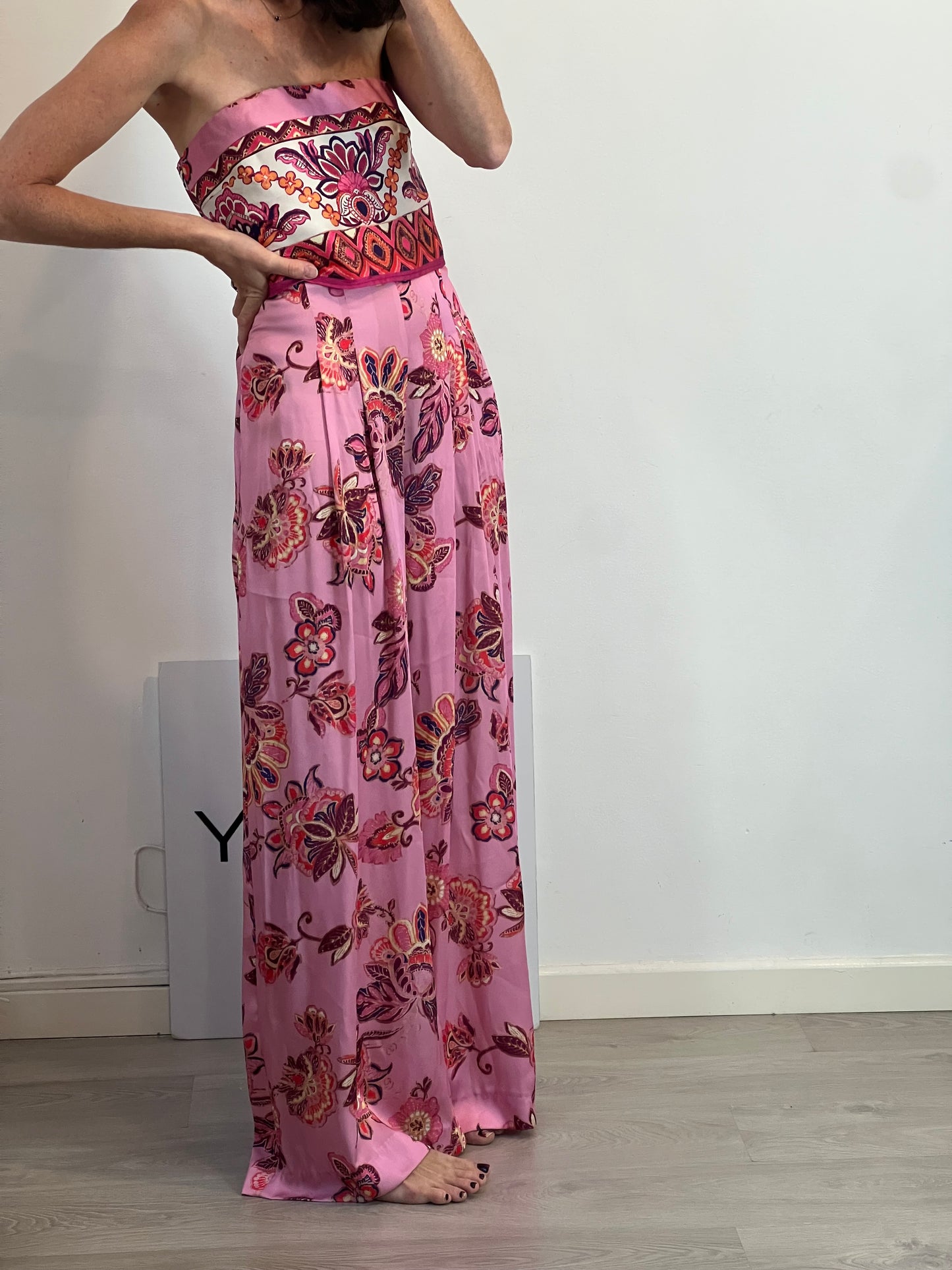 ZARA. Mono estampado flores