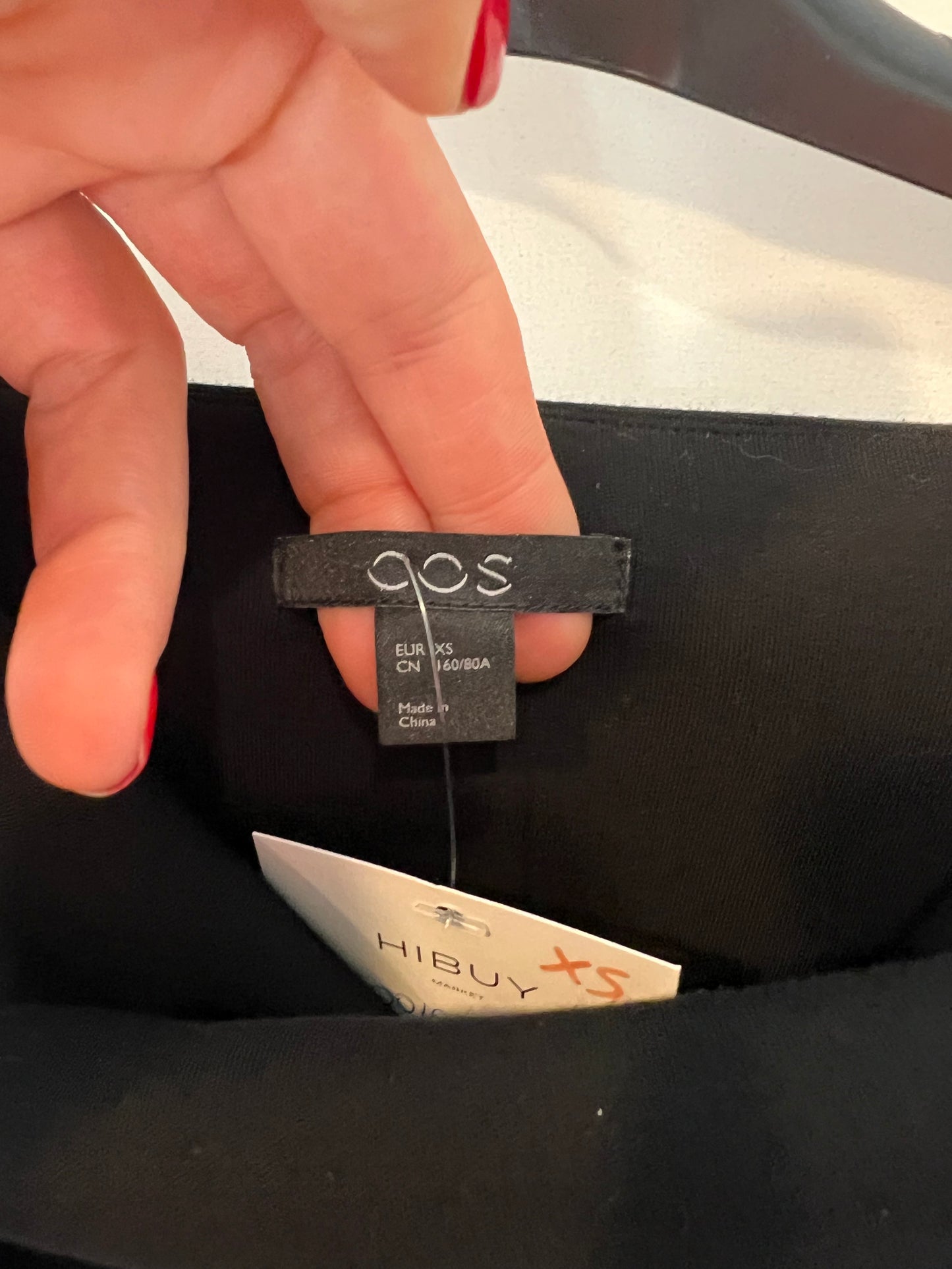 COS. Black neoprene top with T.xs grippers