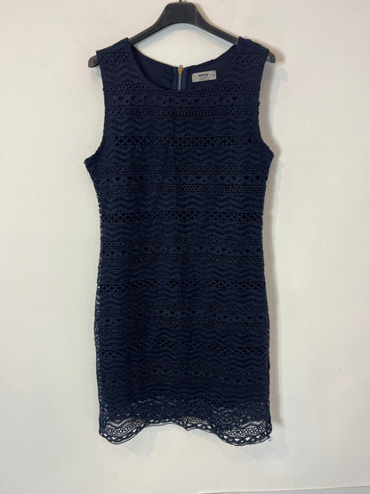 MHIA. Vestido corto encaje azul  T.m