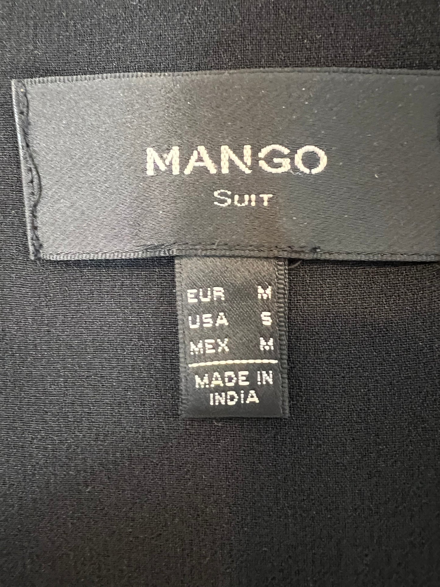 MANGO. Black rhinestone vest. TM