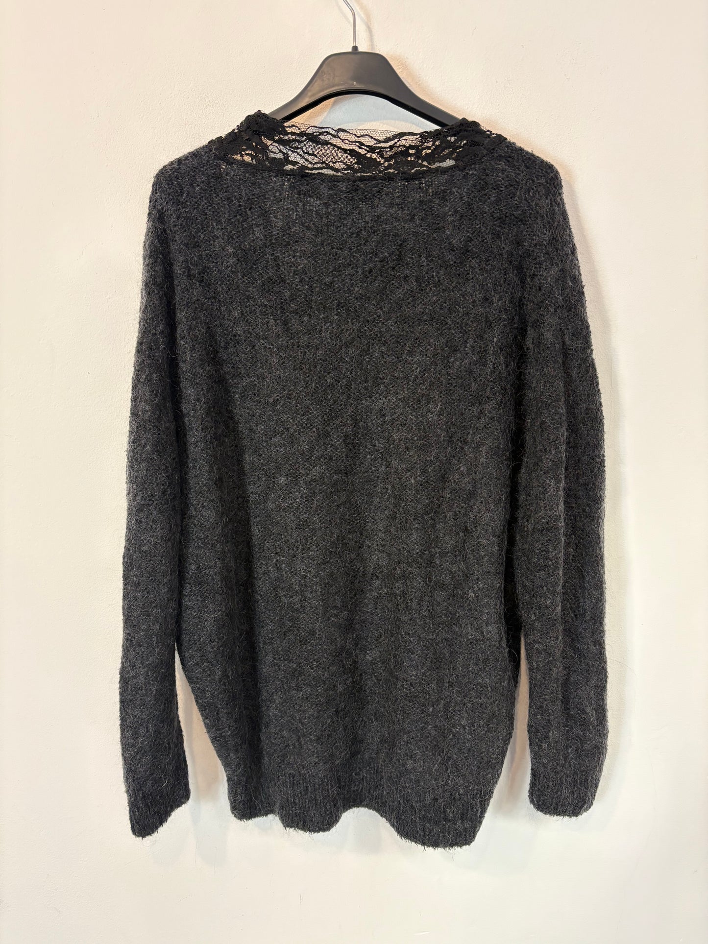 IRO. Jersey  marengo encaje