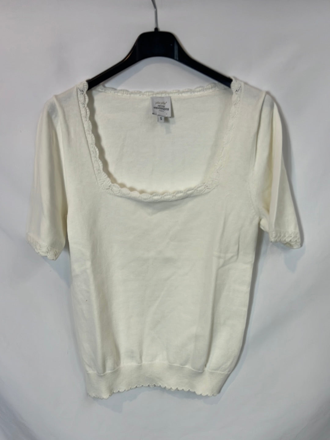 JOLIE JOLIE. Top blanco punto T.s