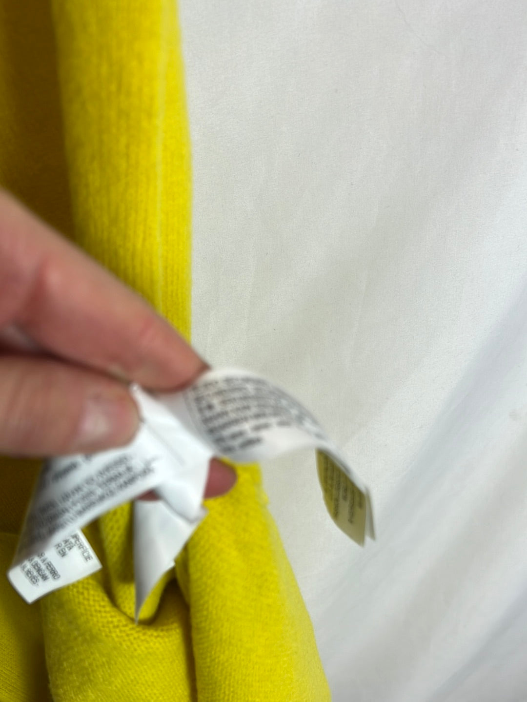 MASSIMO DUTTI. Vestido punto amarillo T.s