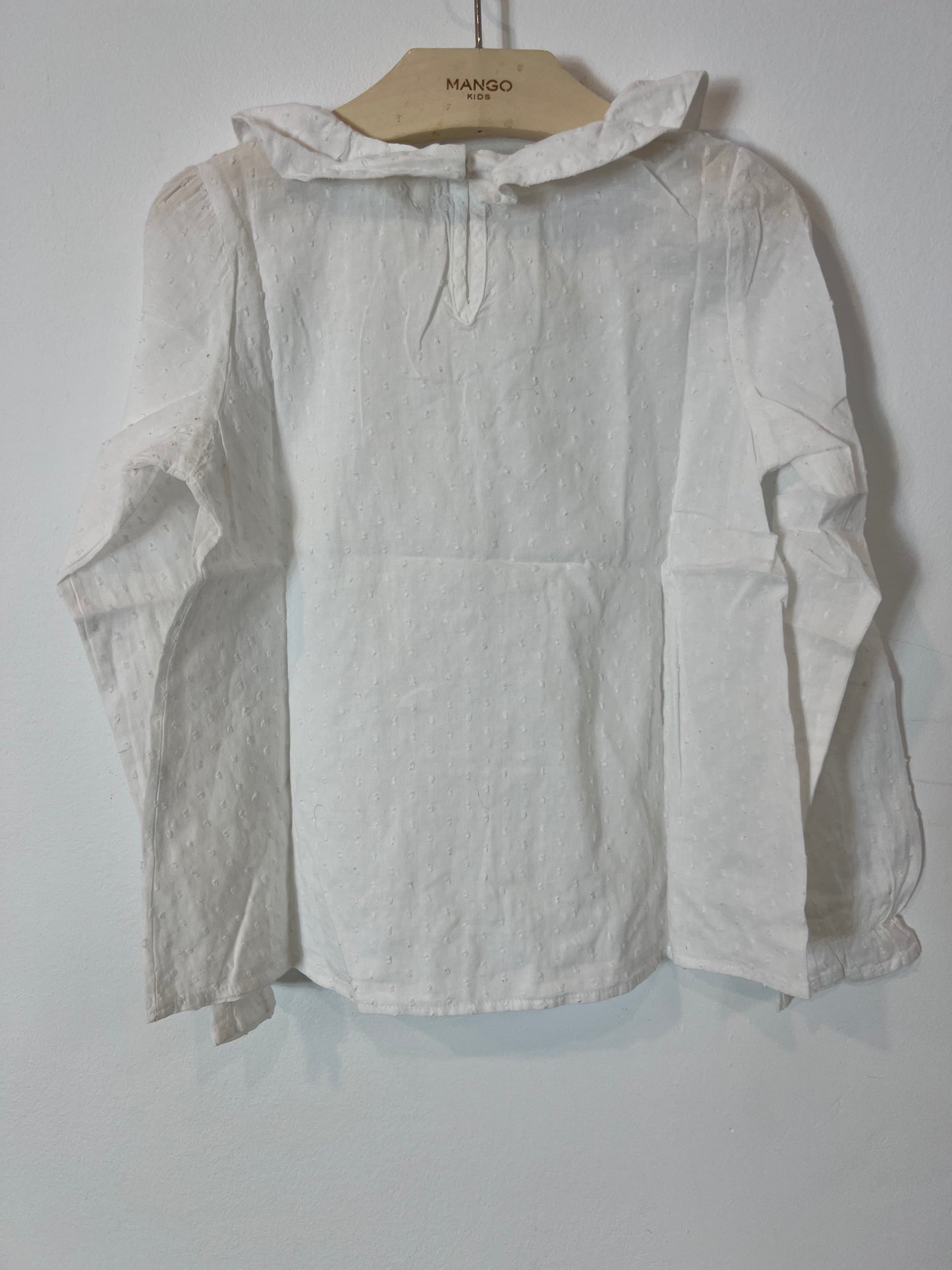 UNIT. White plumeti blouse. Size 6/7 years