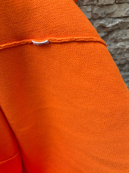 ZARA. Vestido corto punto elástico naranja