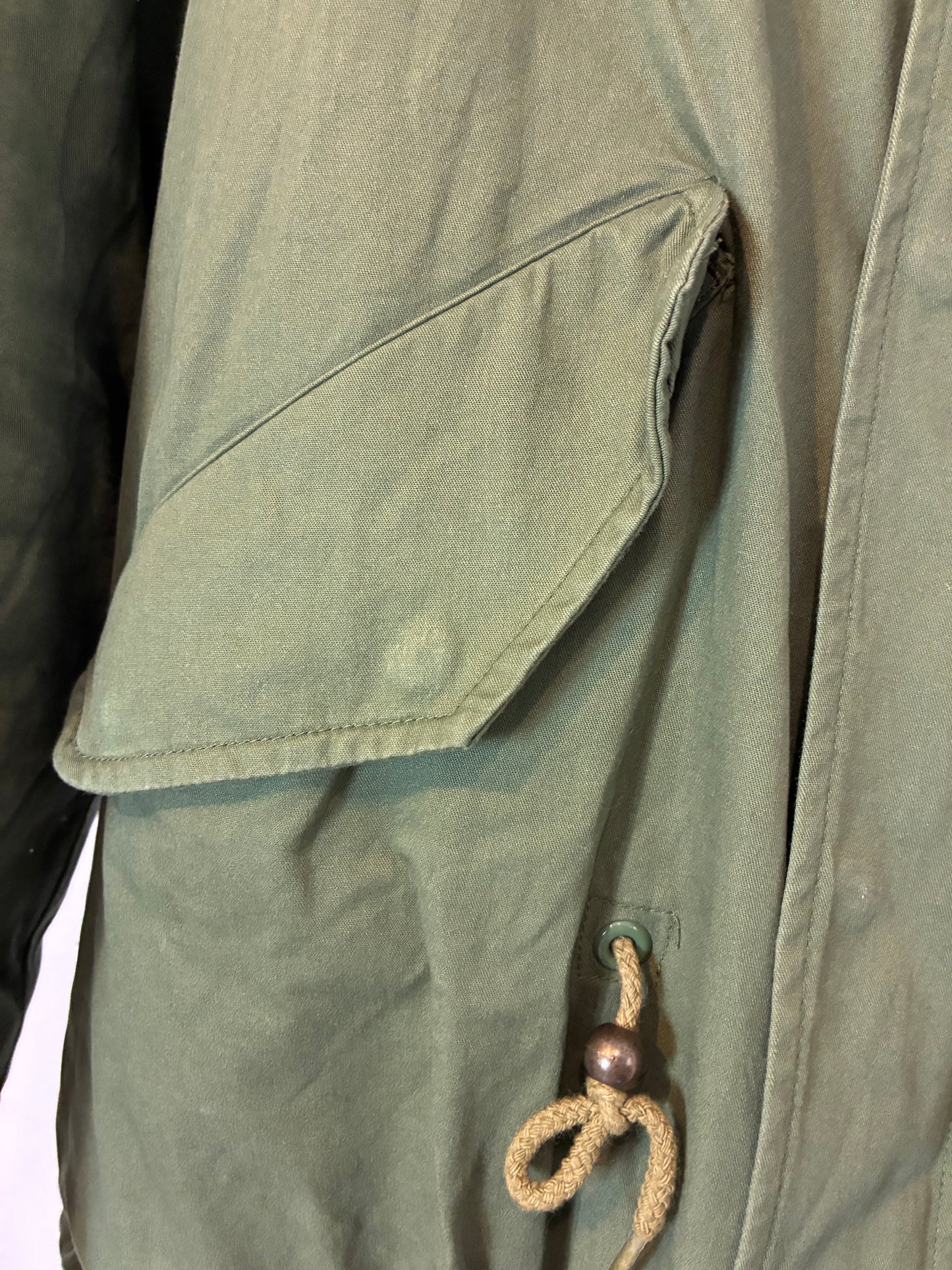 DUCIE. Parka verde pelo