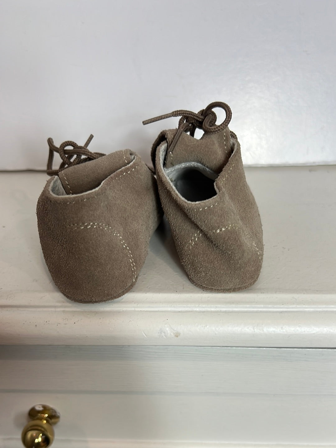 OTHERS. Soft-soled taupe boots. Size 17