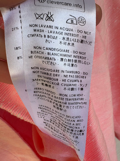 STELLA Mc CARTNEY. Americana rosa jaspeada seda