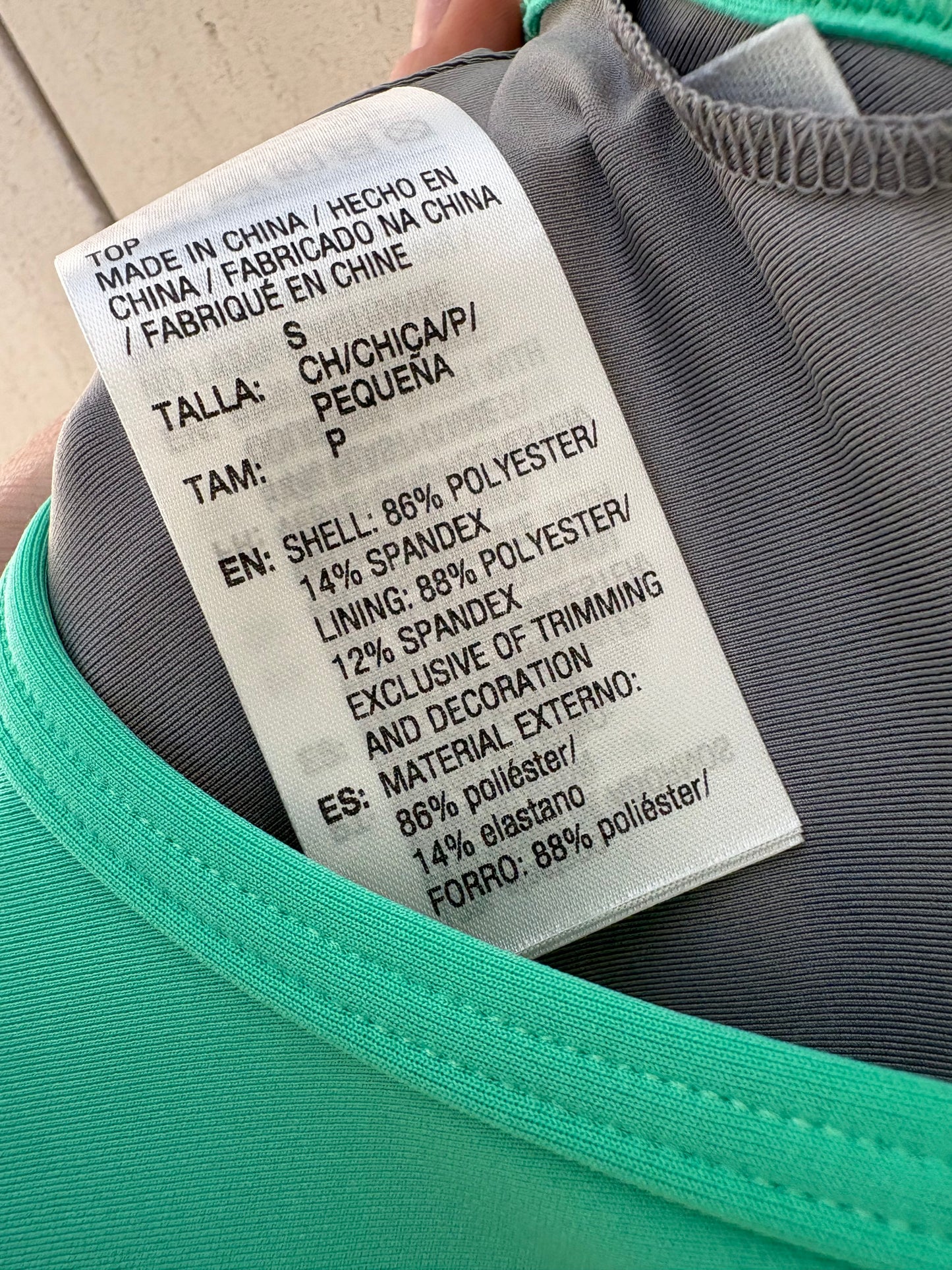 ADIDAS x STELLA McCARTNEY. Conjunto verde top y malla corta. T S