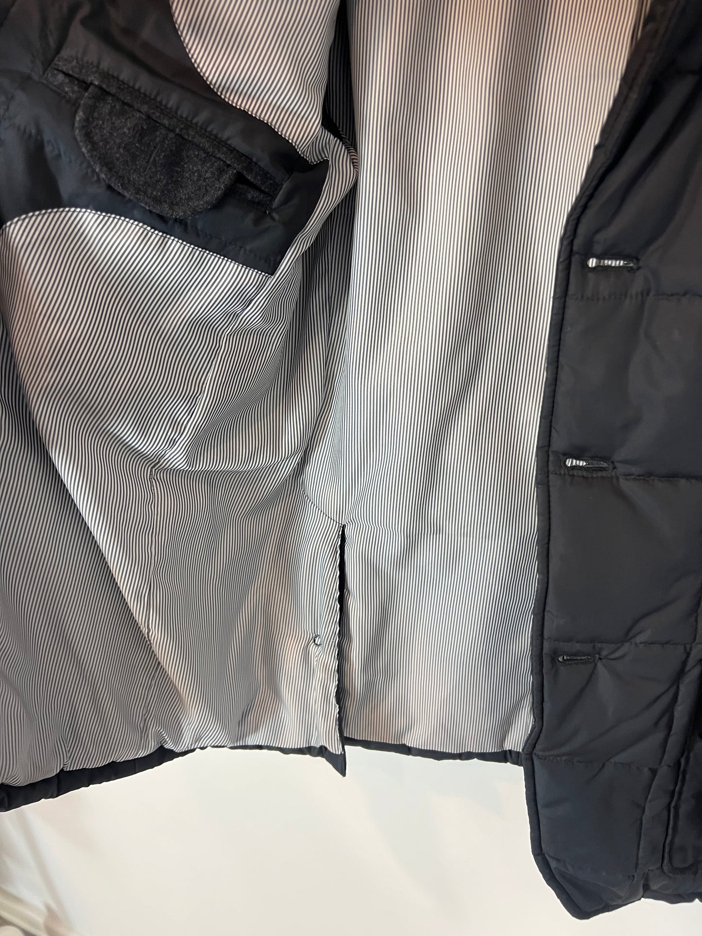 EMIDIO TUCCI. Men's blue double-textured jacket. TM