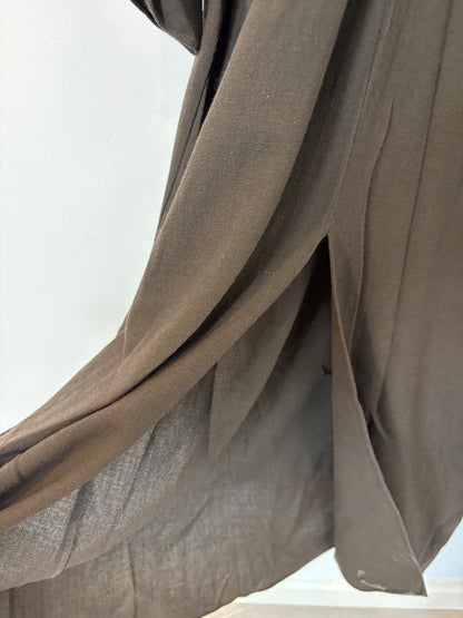 ZARA. Vestido marrón con lana