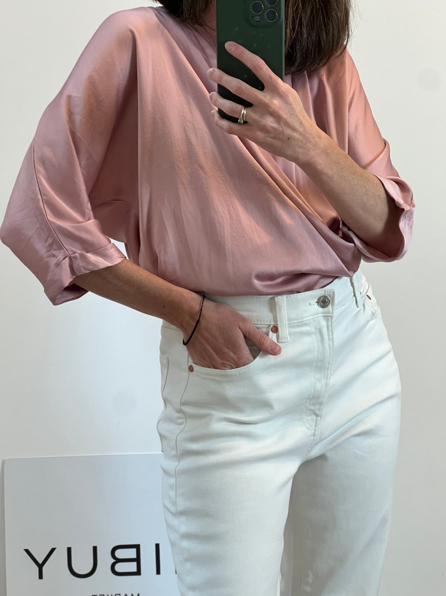 TCN. Top seda rosas claro. T S