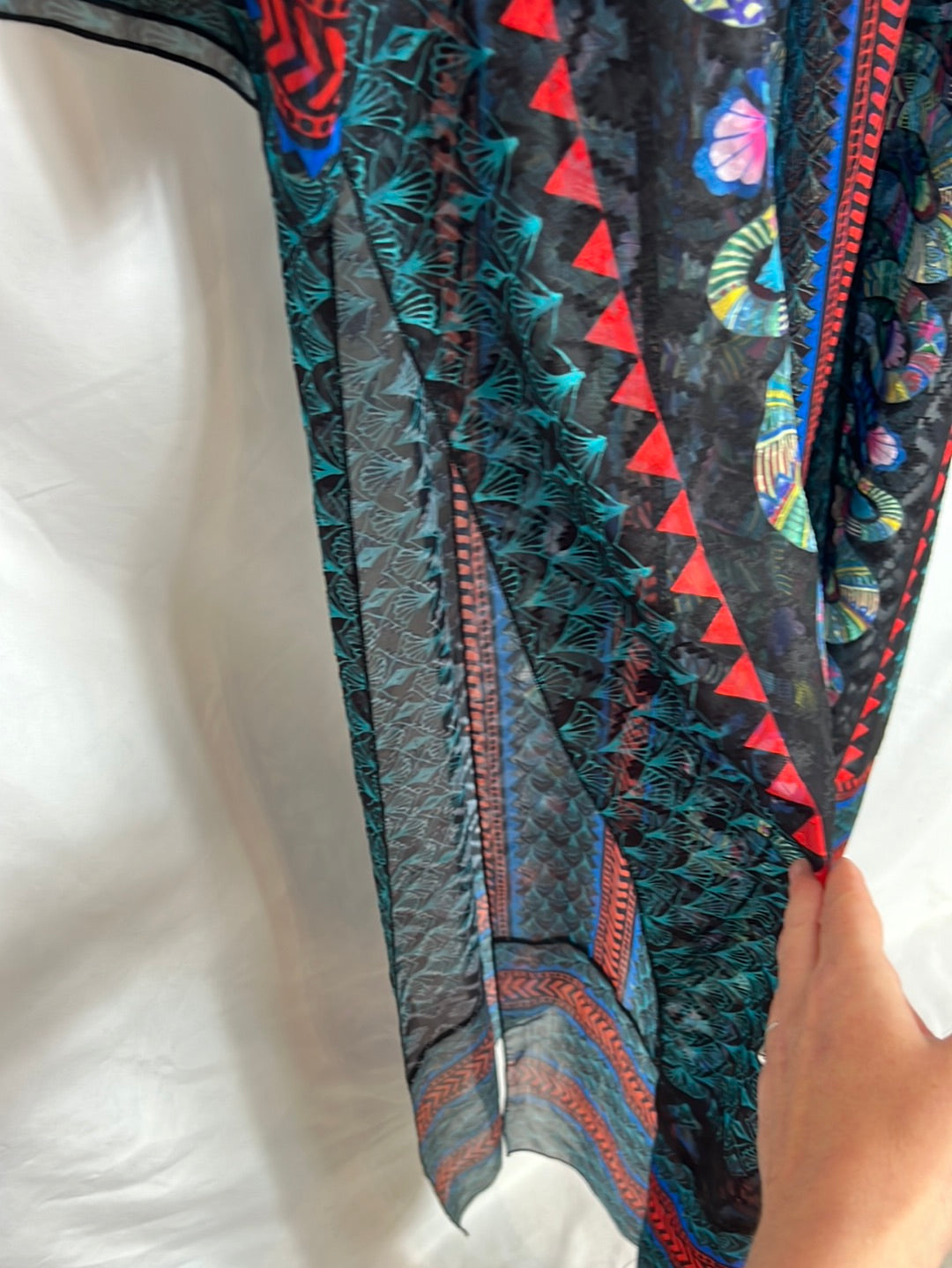 PIN-UP. Kimono largo estampado. T S