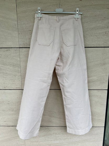 SESSUN. Pantalón ancho beige  T.36