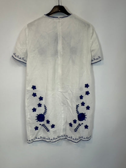 ZARA. Mustard textured back top. TS