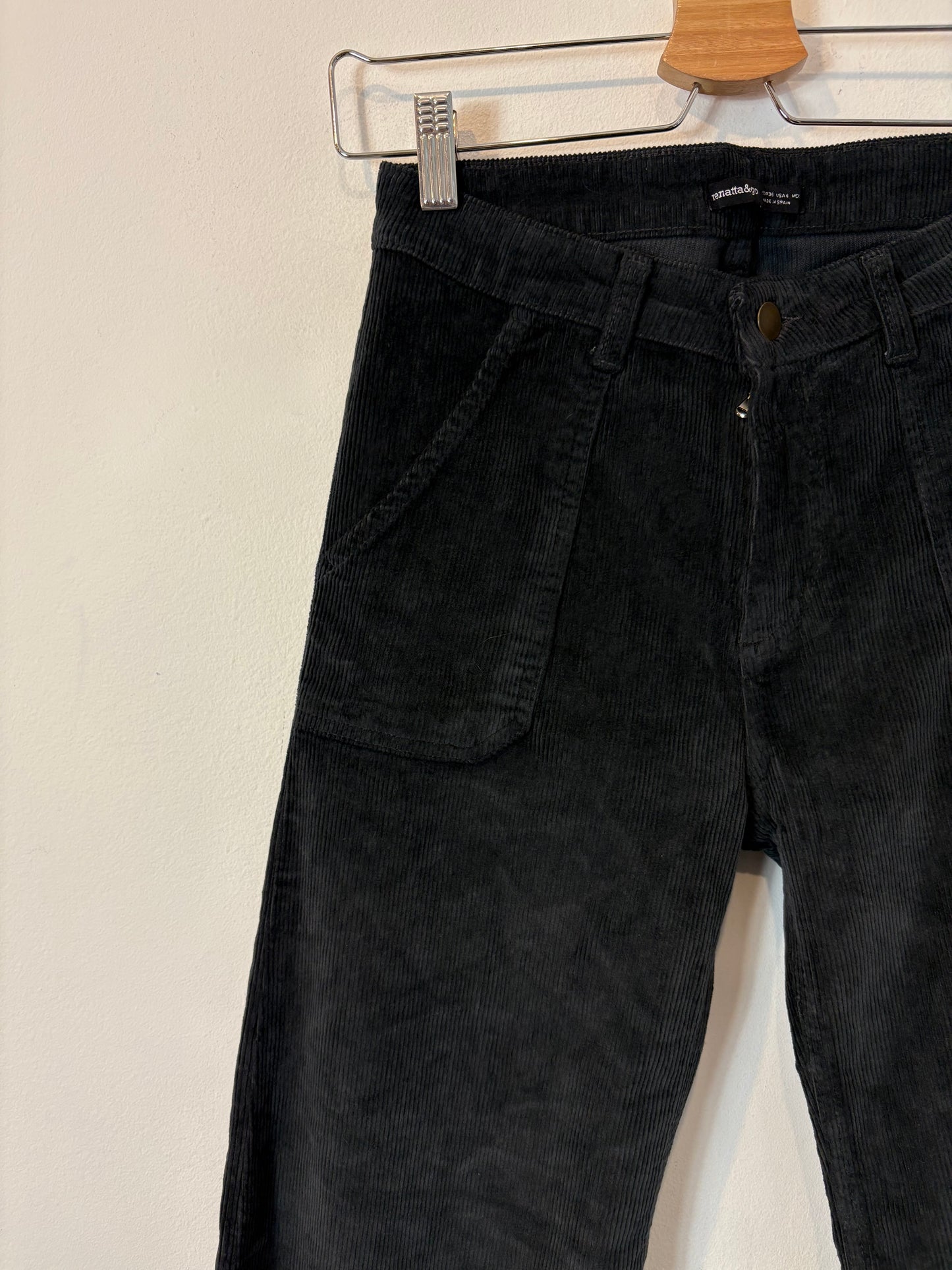 RENATTA&GO. Pantalón azul pana