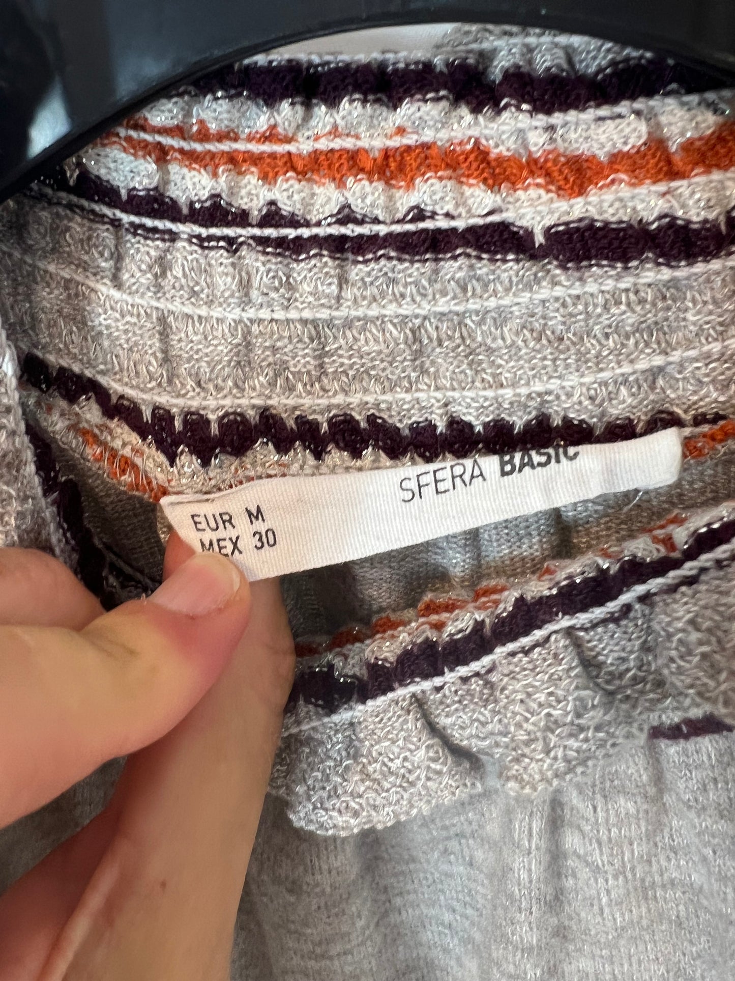 SFERA. Jersey jaspeado detalle cuello y puños T M