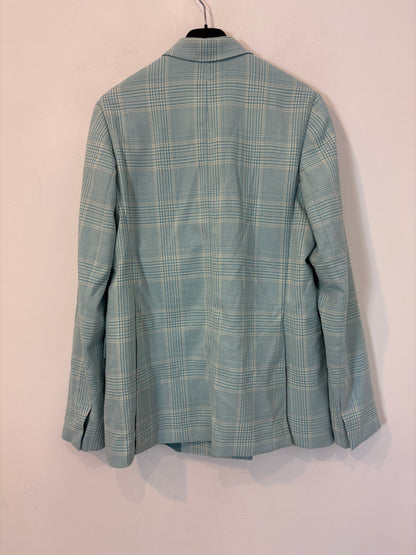 ESSENTIAL. Blue checked blazer, size 38