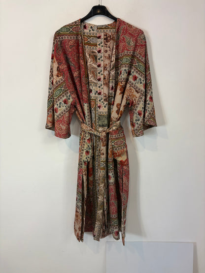 ZARA. Kimono largo reversible