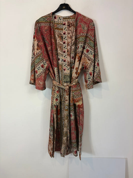 ZARA. Kimono largo reversible
