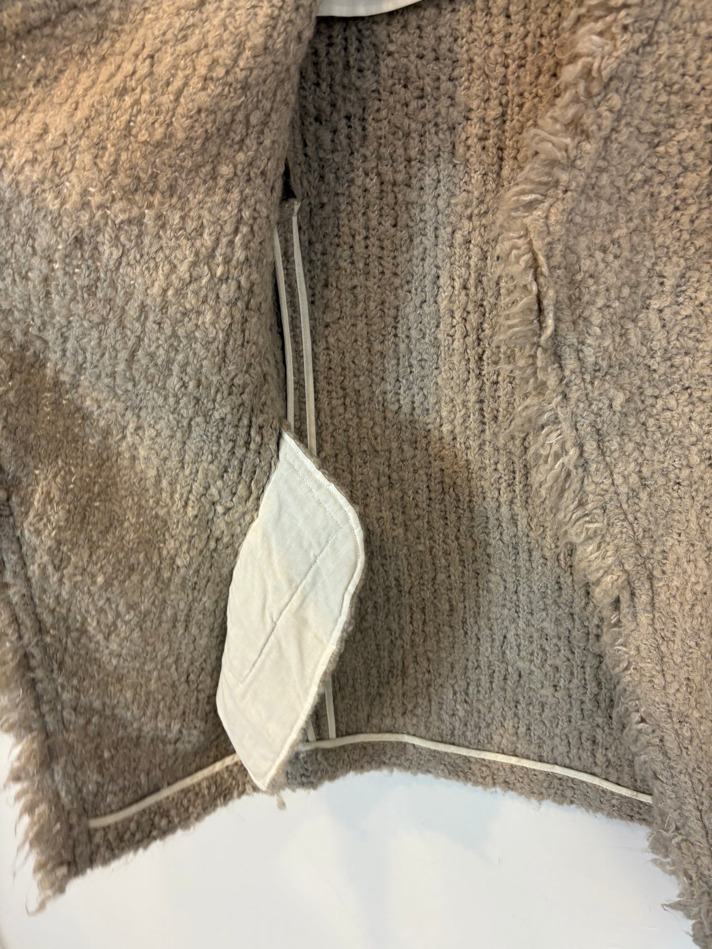 IRO. Chaqueta gris punto grueso