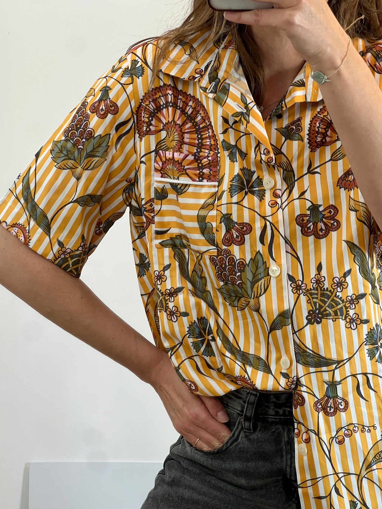 CAP D´ ARSENE. Camisa rayas estampada. T M